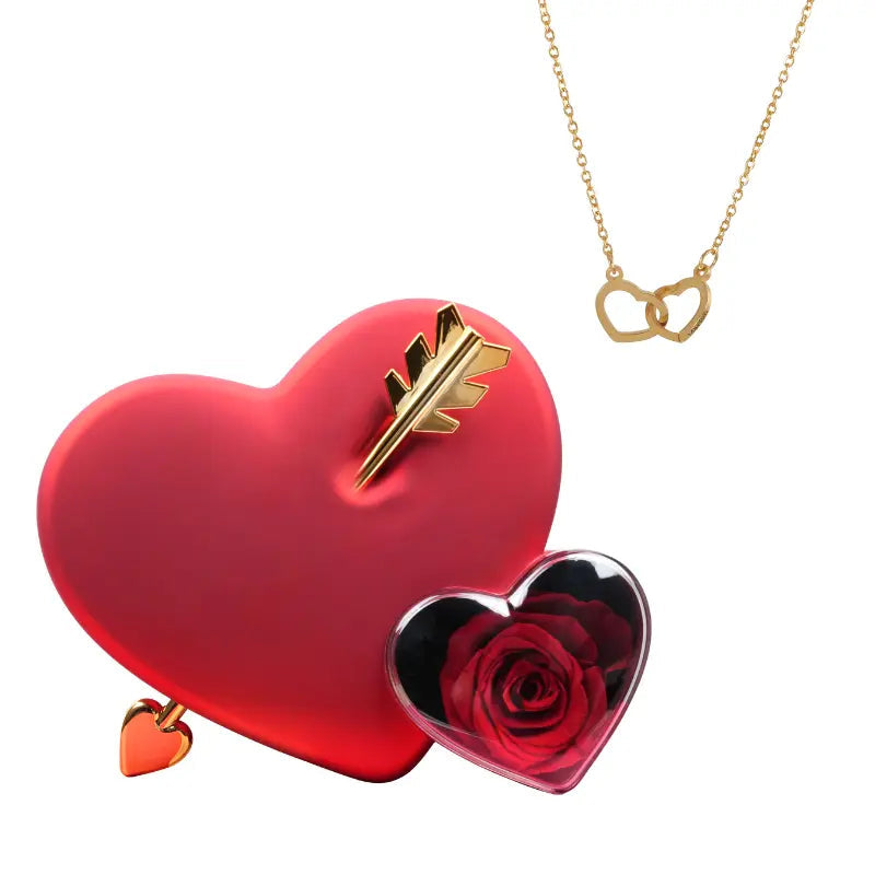 Coffret Rose Éternelle avec Collier